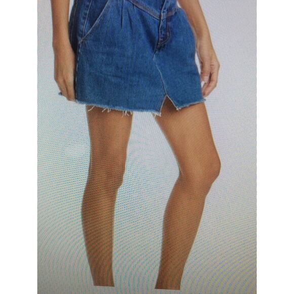 NWT free people size 27 We The free Saratoga blue denim skirt - Picture 2 of 7
